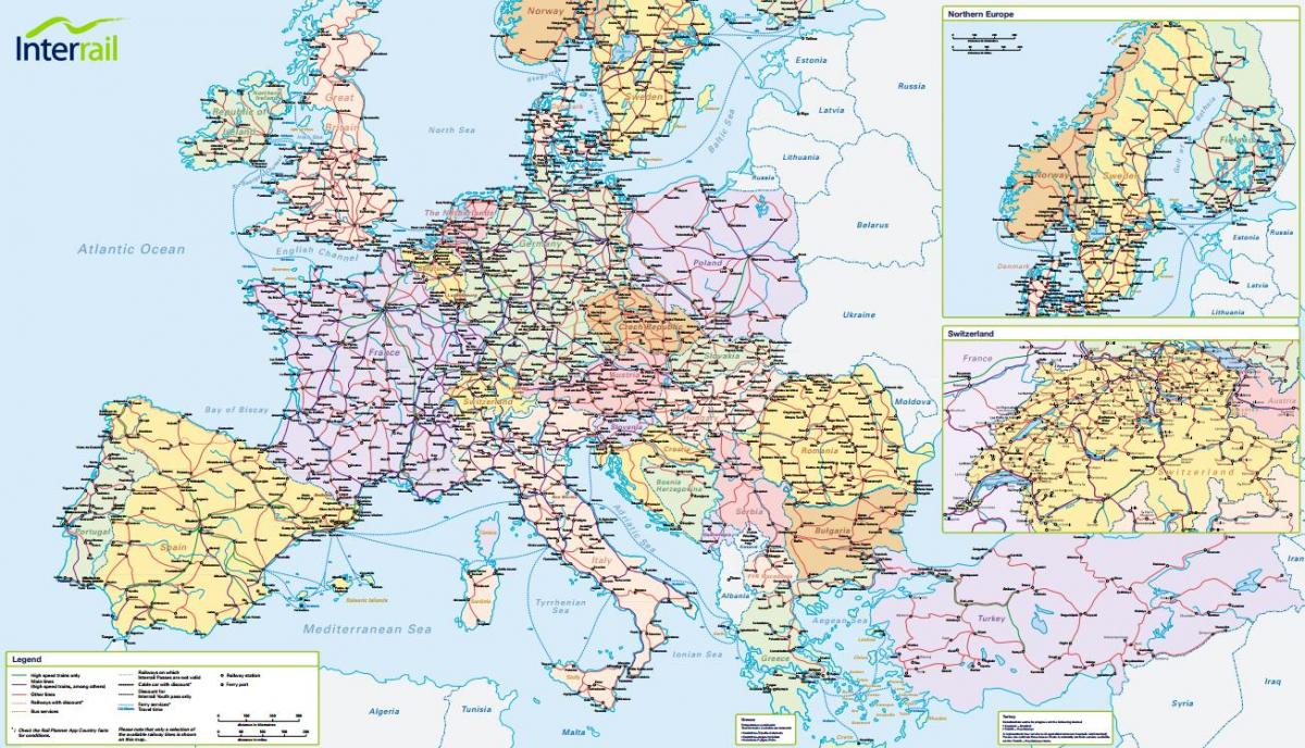 지도의 인터 switzerland 