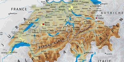 스위스는 지리 map