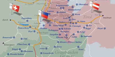 스키 리조트 스위스 map